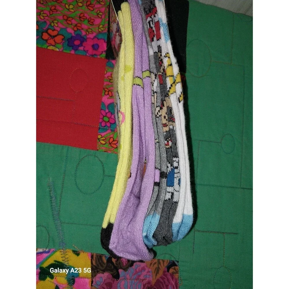 Nickelodeon Socks 5 Pair Size 4-10